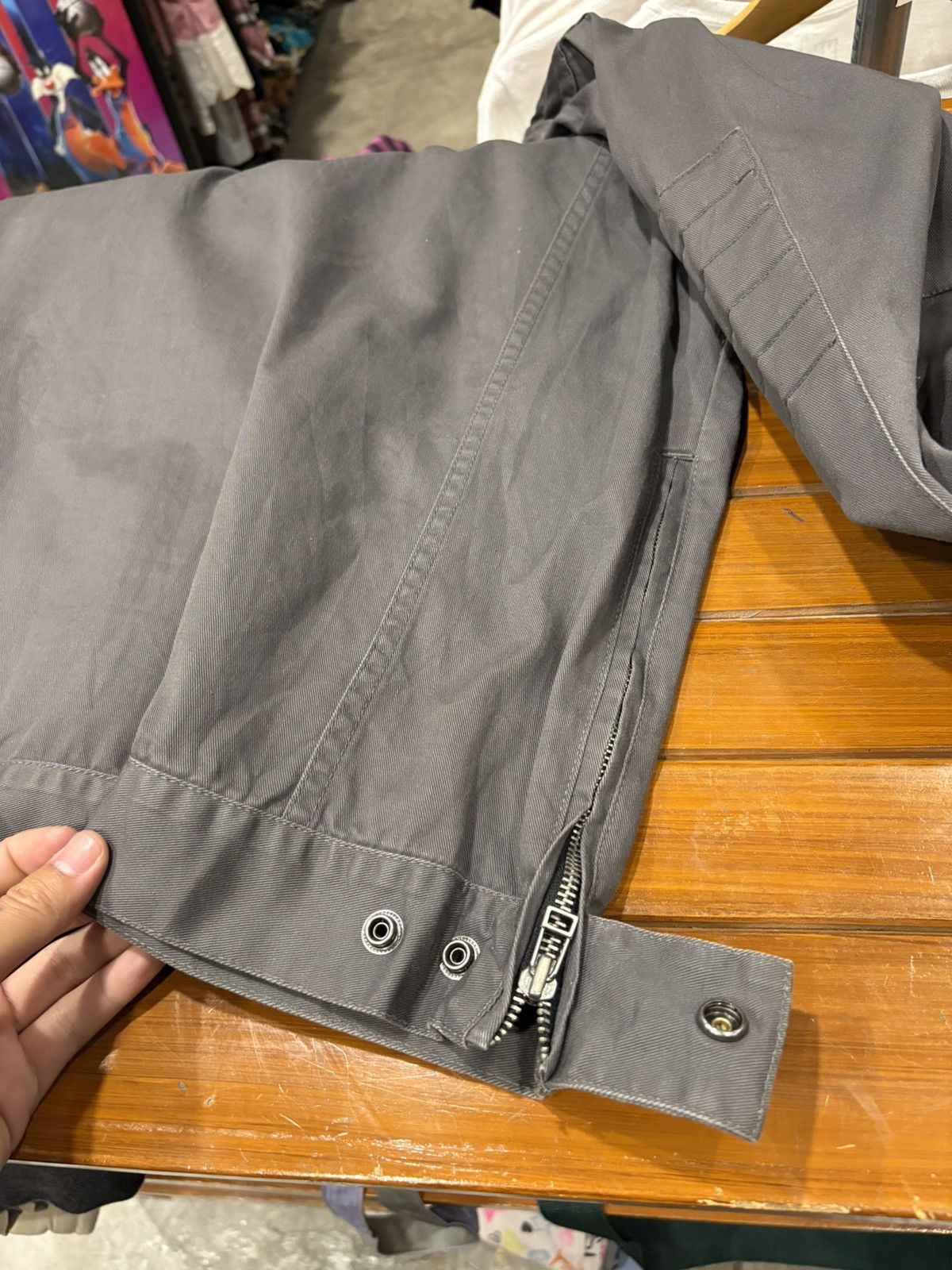 Nautica Vintage Y2K Nautica Charcoal Quilted Moto Jacket Size US XL / EU 56 / 4 - 9 Thumbnail