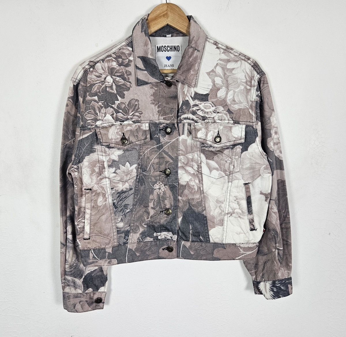 Moschino Moschino Jeans floral printed denim jacket Size US XS / EU 42 / 0 - 3 Thumbnail