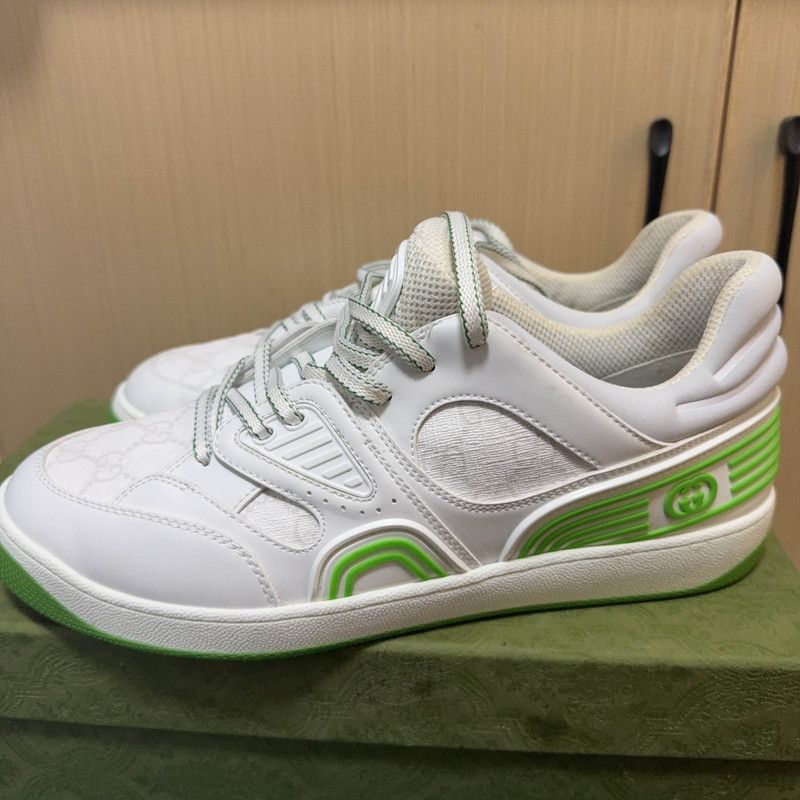 Gucci Gucci Basket Low Top Lace-Up Sneakers 0079 Size US 9.5 / EU 42-43 - 1 Thumbnail