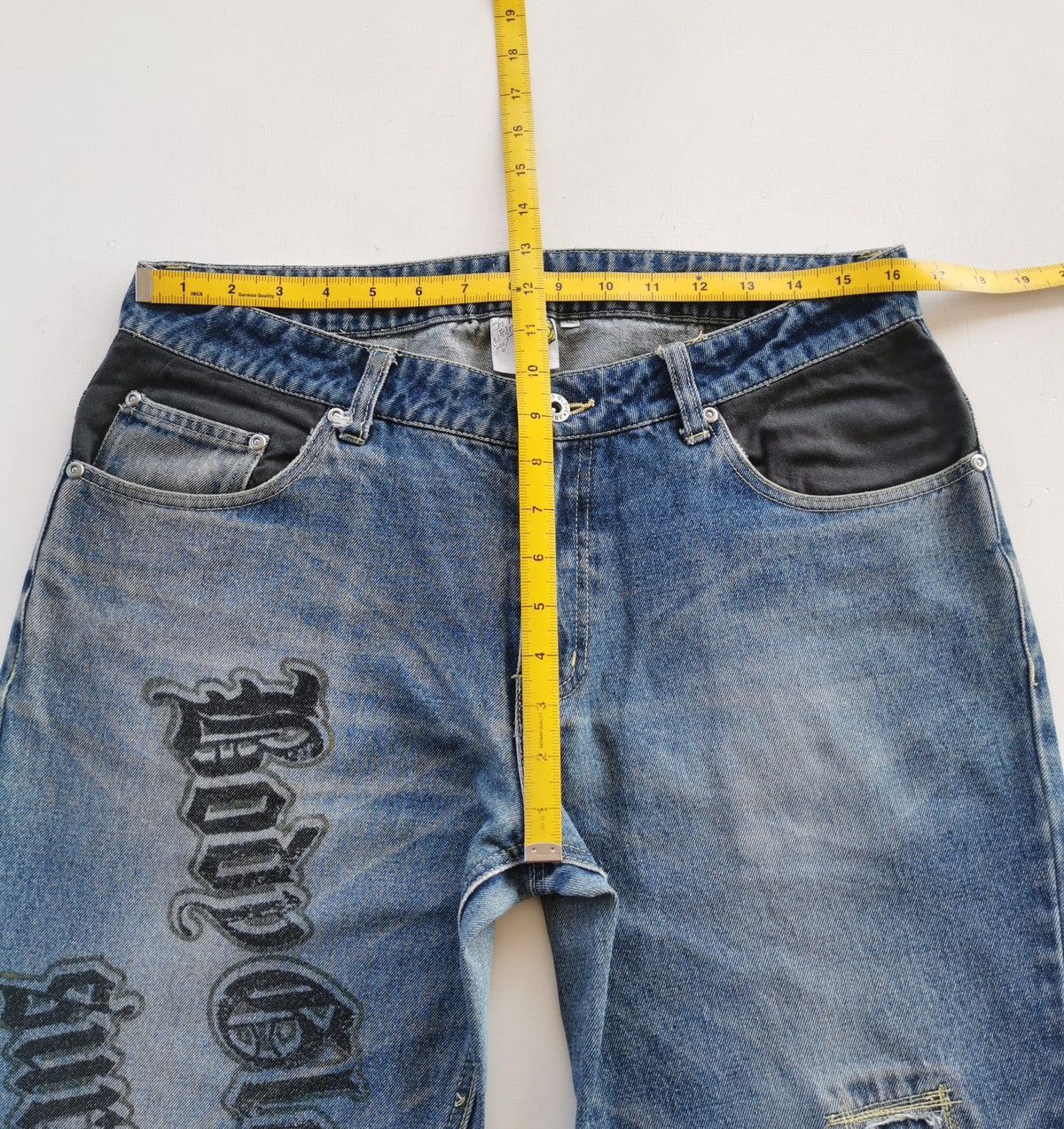 Vintage Vintage Body Glove Signature Print Loose Fit Jeans Size US 33 - 13 Thumbnail