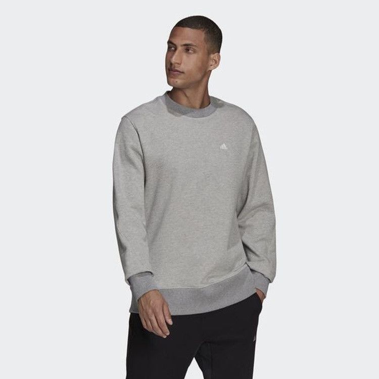 Adidas Adidas sweatshirt men vintage logo M gray perfomance H45372 Size US M / EU 48-50 / 2 - 6 Thumbnail