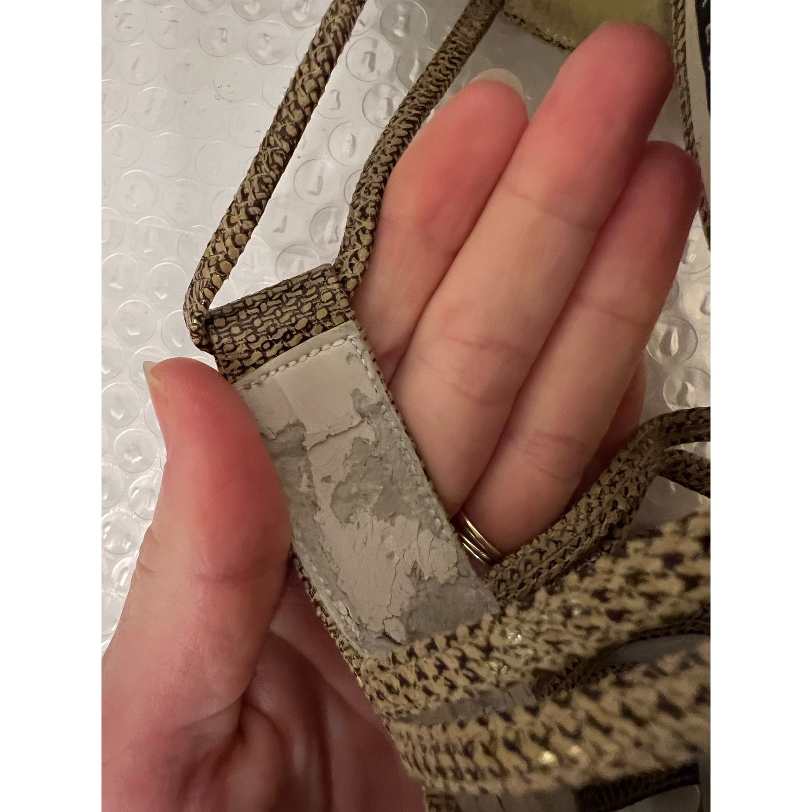 Stuart Weitzman Vintage Stuart Weitzman Tan Strappy Sandals Sz 8 Size US 8 / IT 38 - 4 Thumbnail