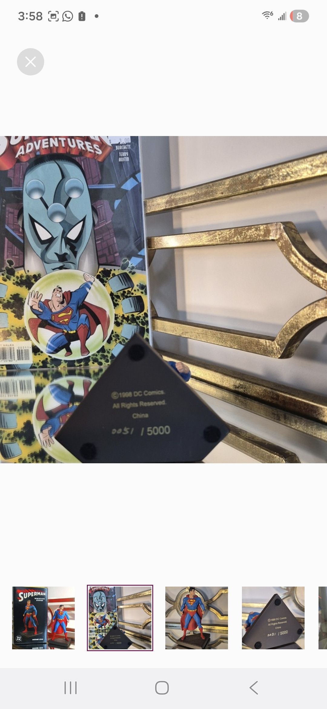 Other Vintage 1998 Bowen Superman Statue.Limited051/Seinfeld FAV P Size ONE SIZE - 4 Thumbnail