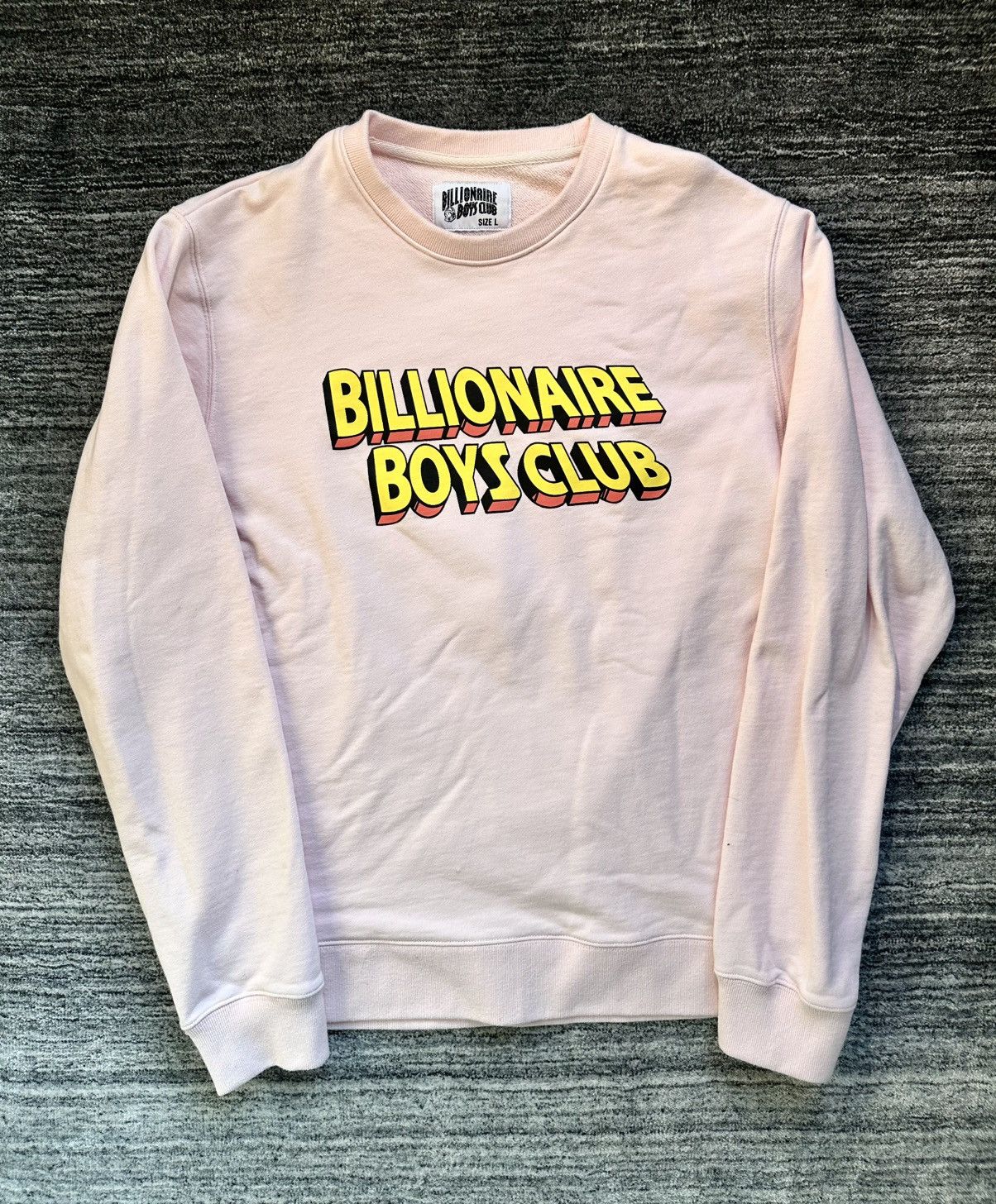Billionaire Boys Club Billionaire Boys Club Light Pink Crewneck sweatshirt Size US L / EU 52-54 / 3 - 1 Thumbnail