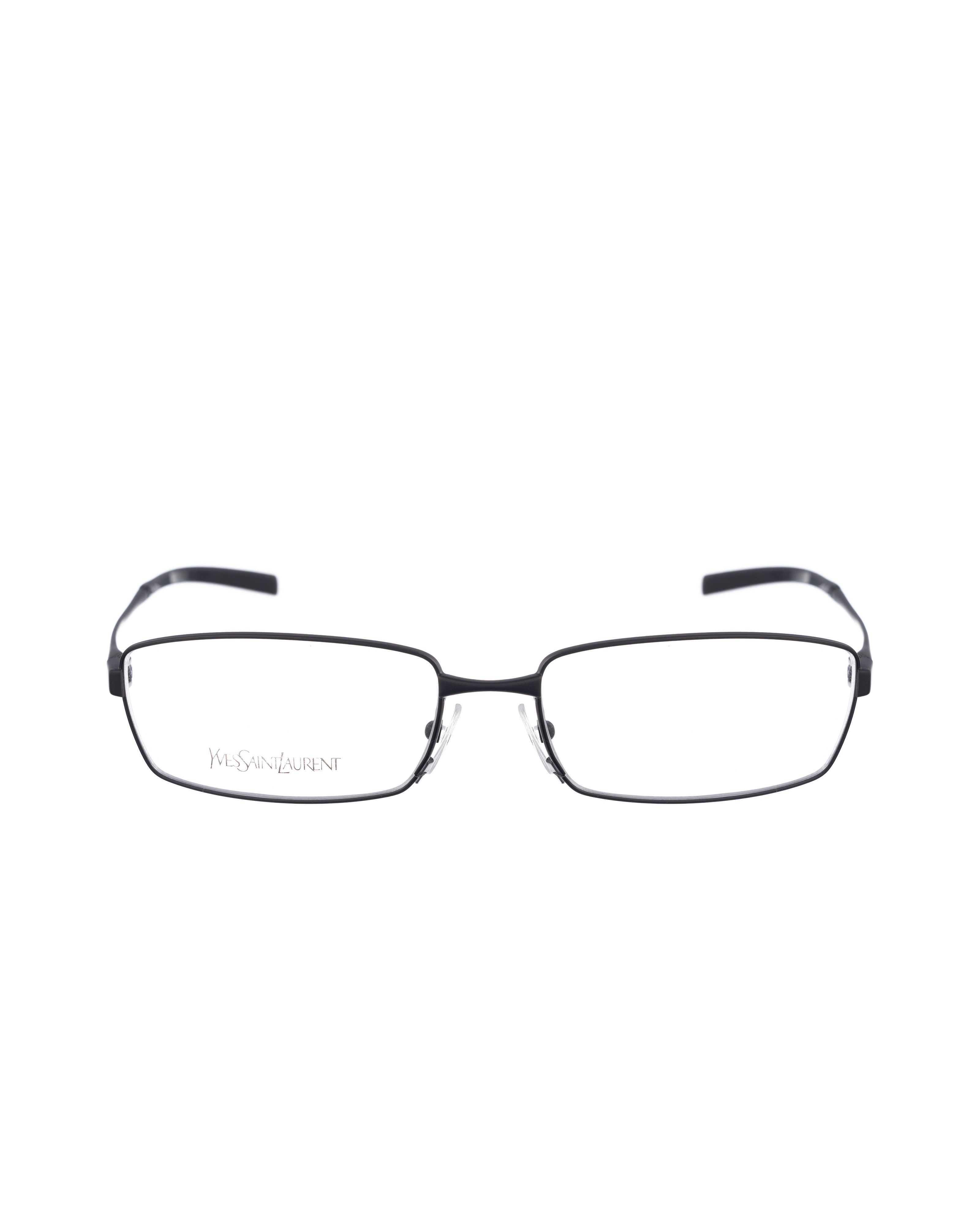 Saint Laurent Paris Yves Saint Laurent 00s Black Thin Matte Metal Glasses Size ONE SIZE - 1 Thumbnail