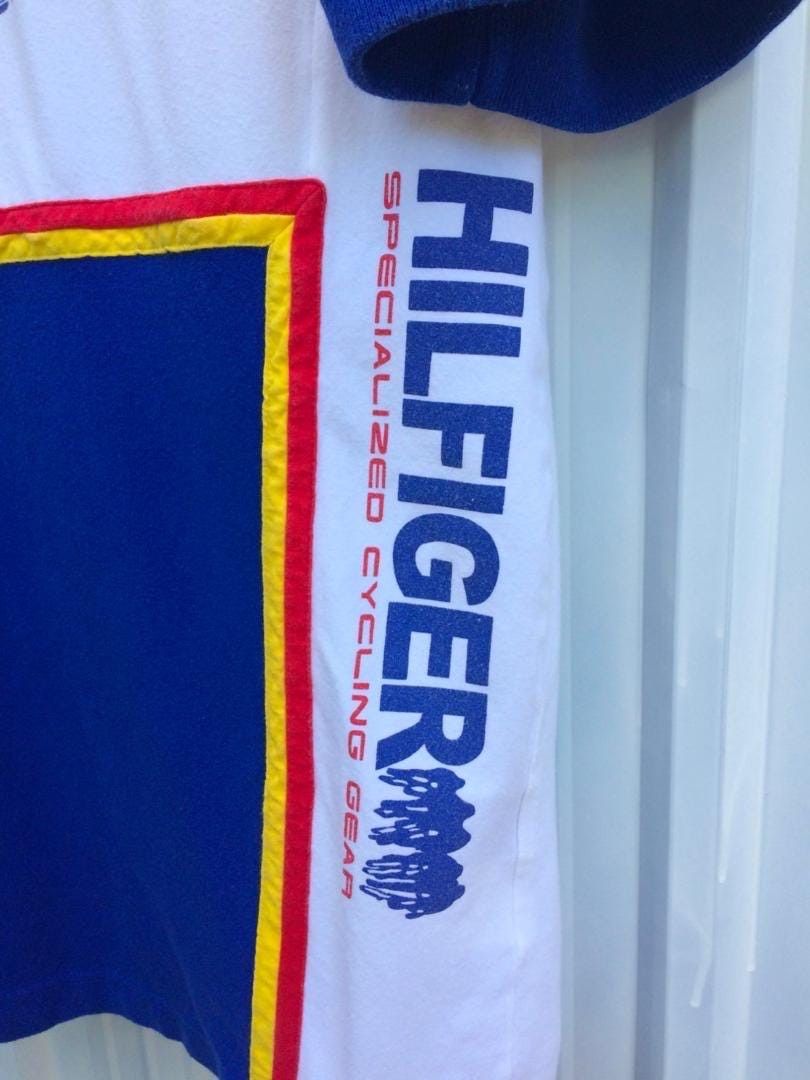 Tommy Hilfiger × Vintage Vtg 90s Tommy Hilfiger cycling gear shirt for specialized Size US L / EU 52-54 / 3 - 5 Thumbnail