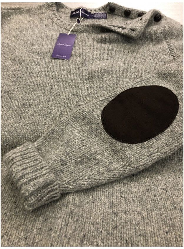 Ralph Lauren Purple Label RLPL 🇮🇹 grey cashmere Nebuchadnezzar button sweater M NEW Size US M / EU 48-50 / 2 - 7 Thumbnail