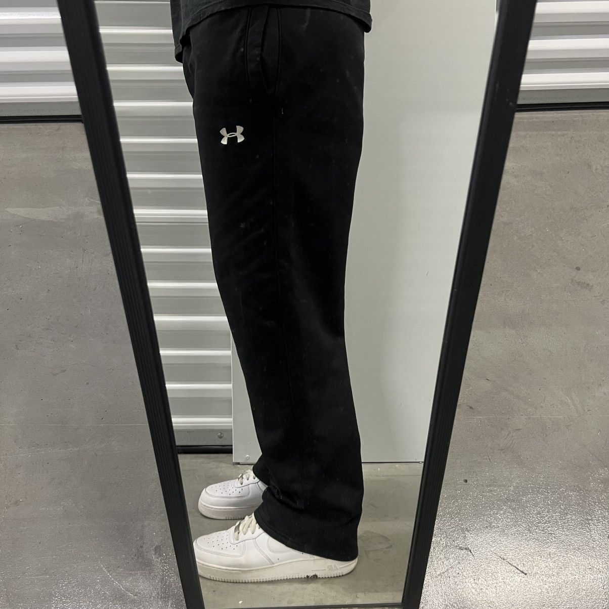 Under Armour × Vintage Crazy Vintage Y2K Baggy Black under armour Sweatpants w/ rip Size US 32 / EU 48 - 1 Thumbnail