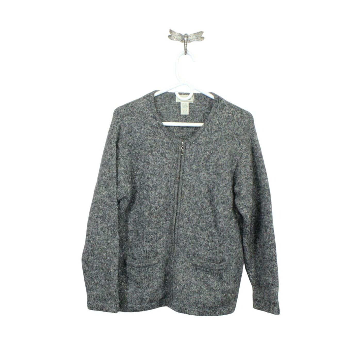 L.L. Bean LL Bean Women's Wool Blend Full Zipper Sweater Size M / US 6-8 / IT 42-44 - 1 Thumbnail