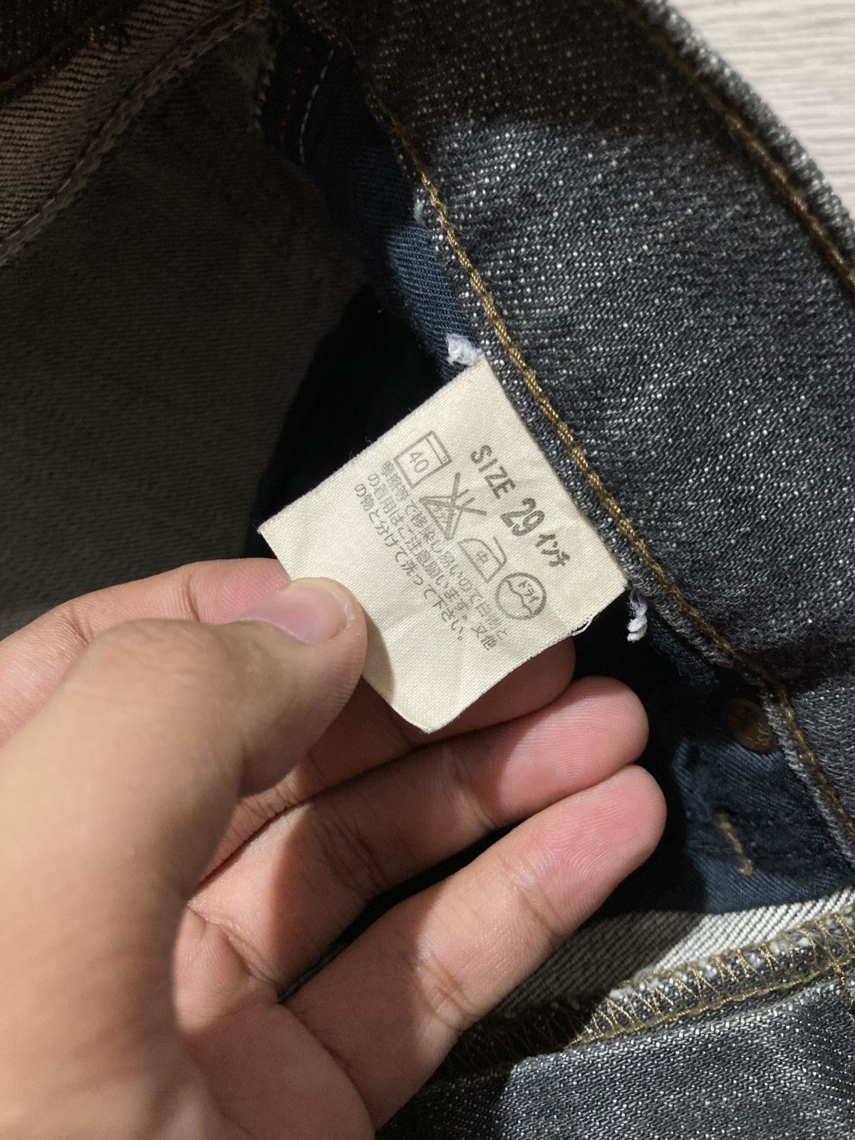 Levi's Vintage Clothing 1990s Vintage Levis Clawmark Denim Pants Hedi Slimane Style Size US 27 - 17 Thumbnail