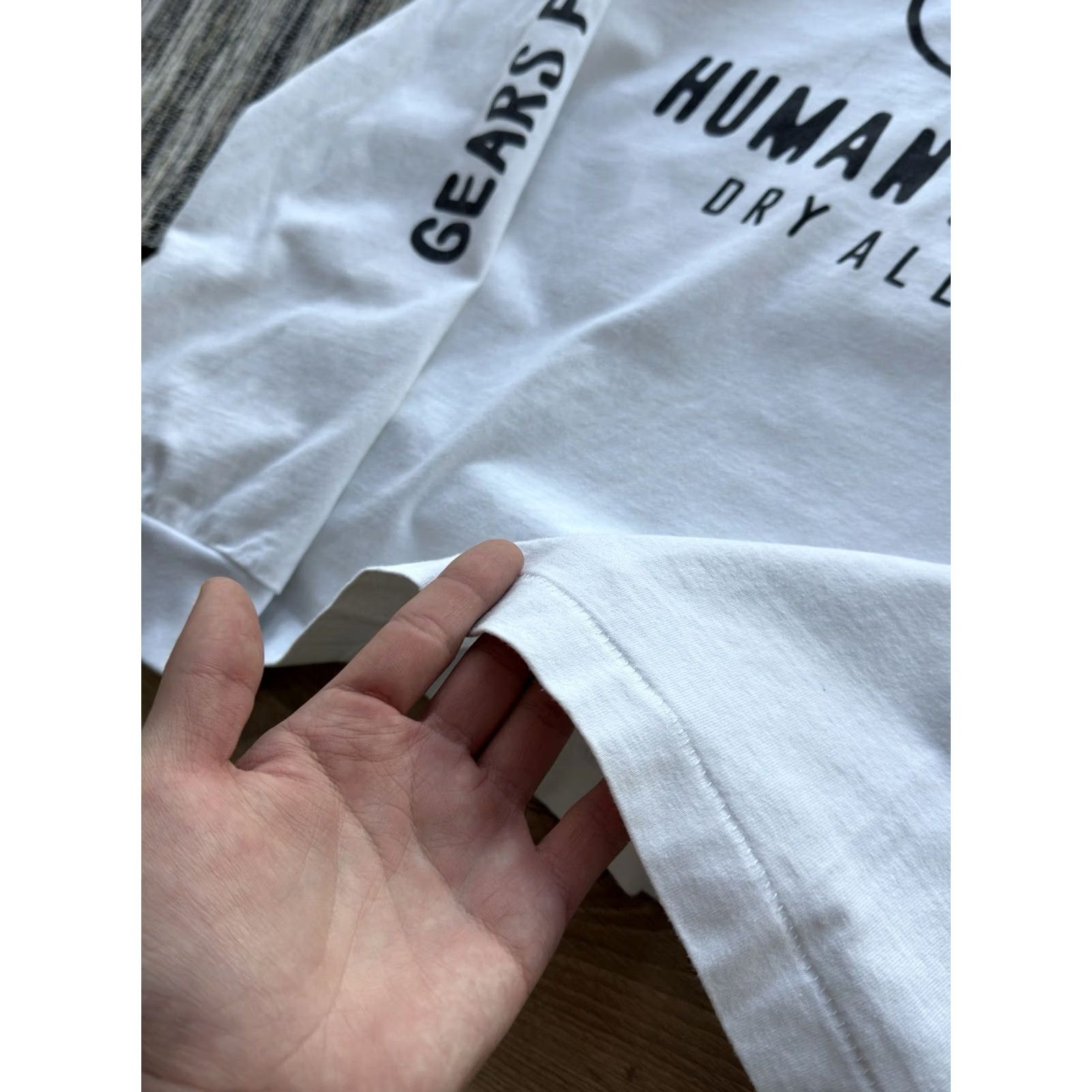 Vintage Haman Made Mens XL White Dry Alls Big Logo Long Sleeve Size Japan Size US XL / EU 56 / 4 - 5 Thumbnail