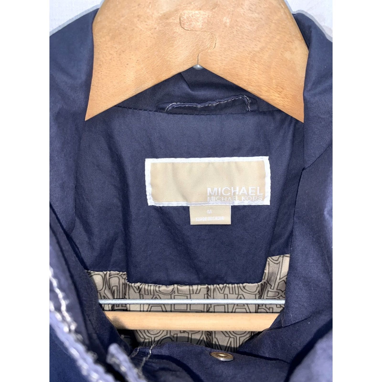 Michael Kors Michael Kors Womens Blue Zipper Pocket Button Jacket Sz M-5786 Size M / US 6-8 / IT 42-44 - 2 Thumbnail