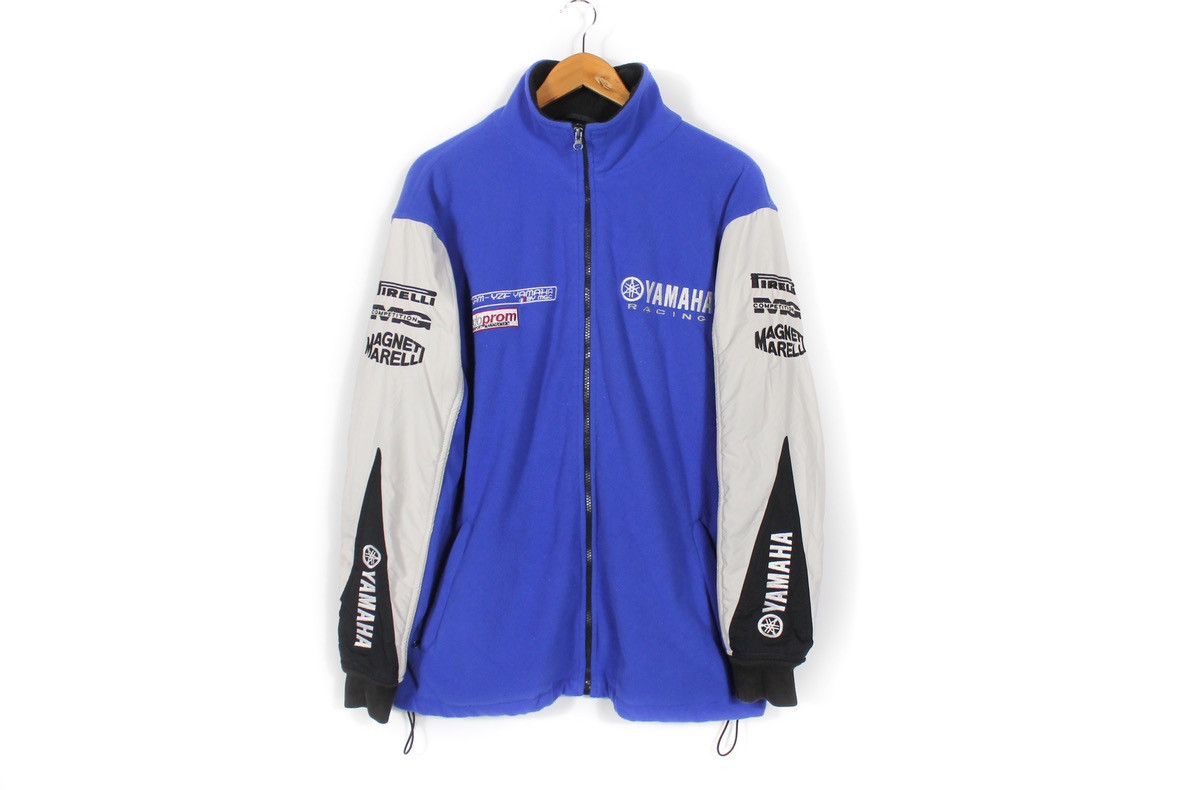 Vintage × Yamaha Yamaha Racing MG Competition Blue Fleece Jacket Size XL Size US XL / EU 56 / 4 - 1 Thumbnail