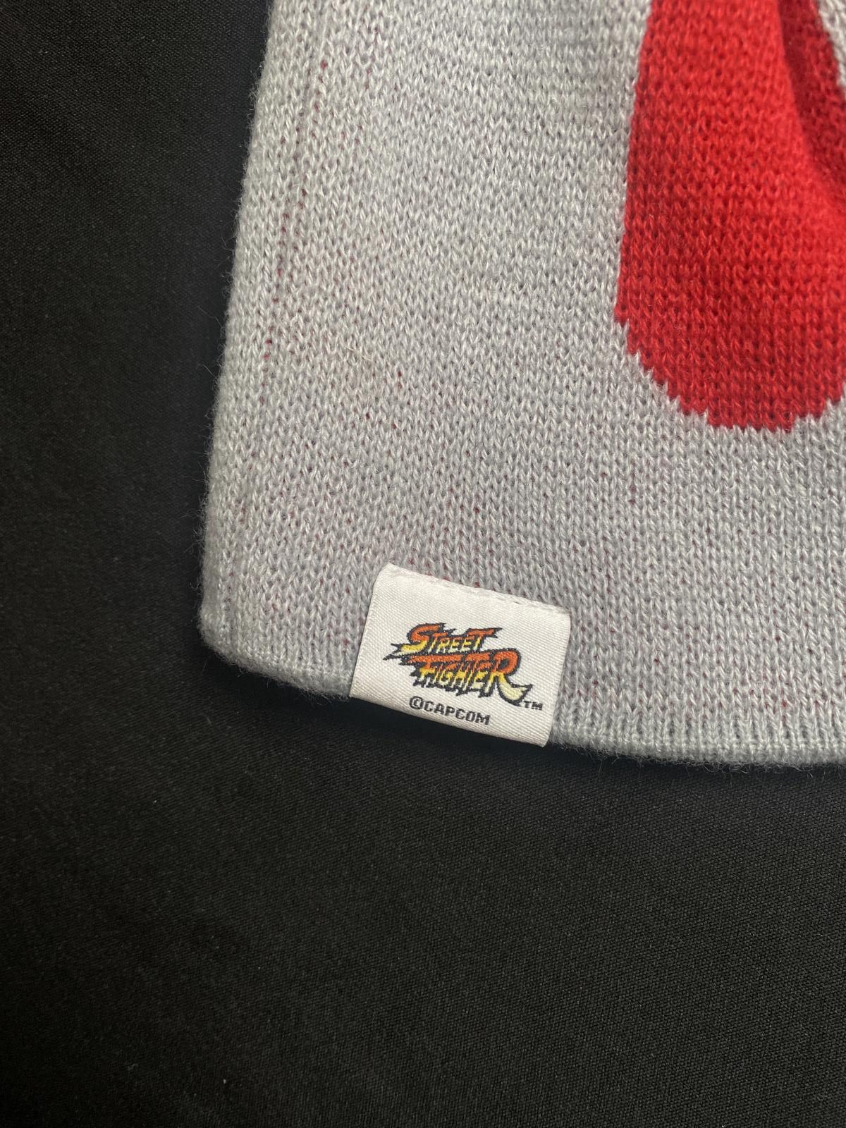 Japanese Brand Rare Street Fighter Graphic Skull White No Cuff Beanie Hats Size ONE SIZE - 4 Thumbnail