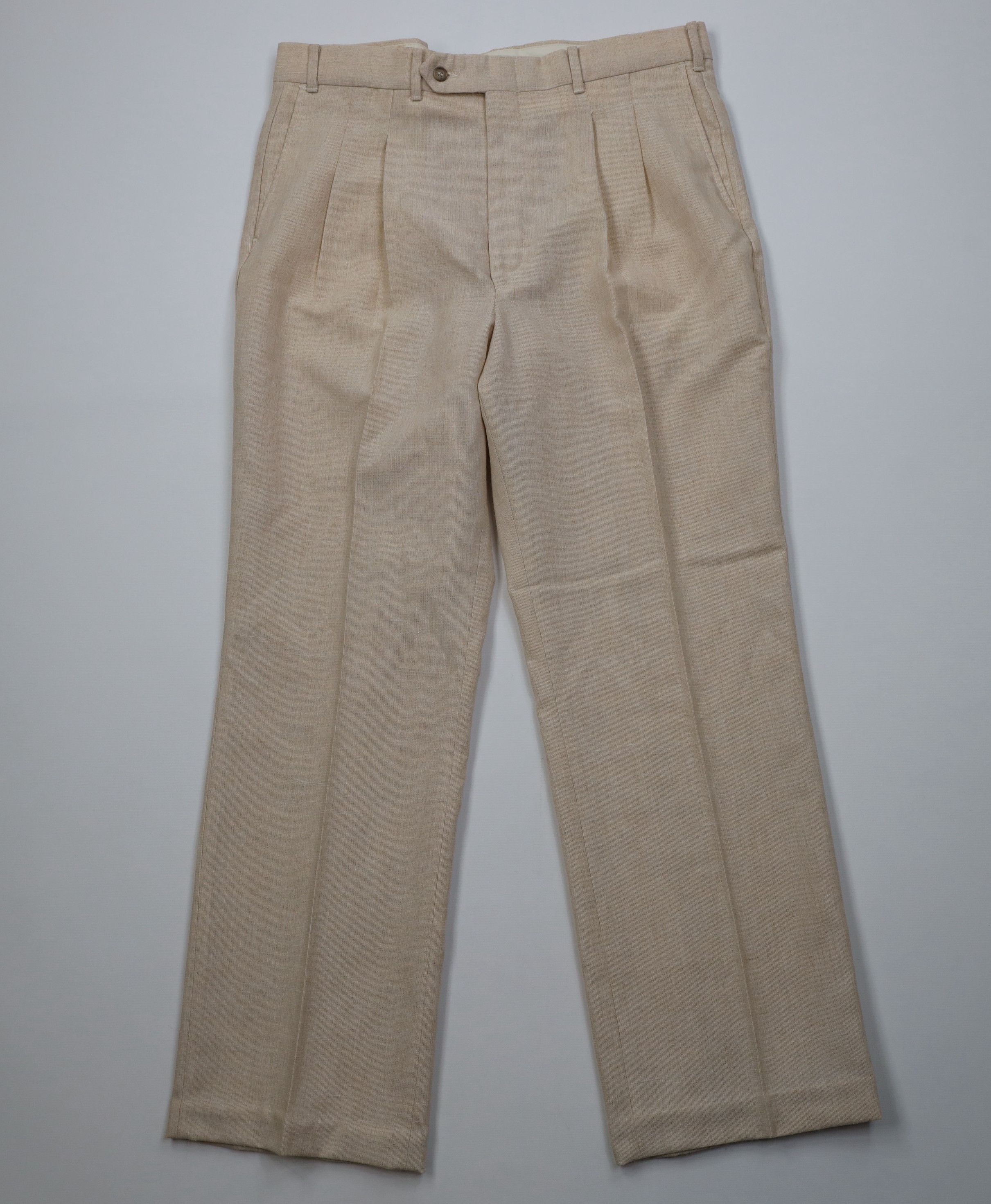 Vintage Vintage 70s Streetwear Knit Flared Wide Leg Chino Pants USA Size US 34 / EU 50 - 1 Thumbnail
