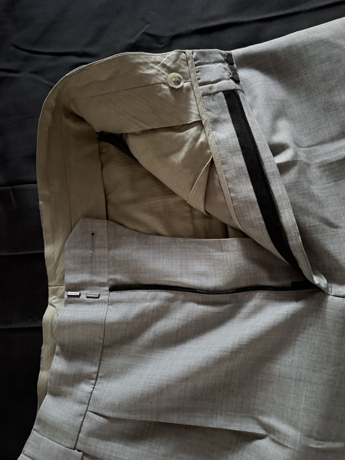 Fear of God Fear Of God Eternal Wide Leg Wool Trousers IT52 Grey Beige Size US 34 / EU 50 - 12 Thumbnail