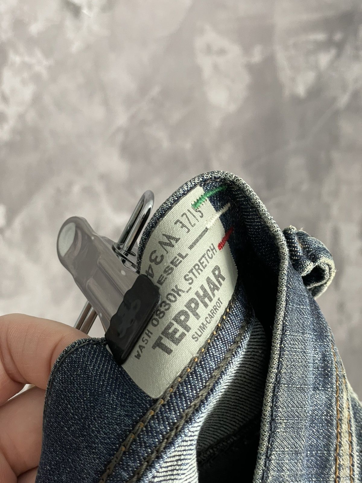 Diesel × Japanese Brand Vintage Diesel Wash Distressed Archive Y2K Jeans Size US 34 / EU 50 - 14 Thumbnail