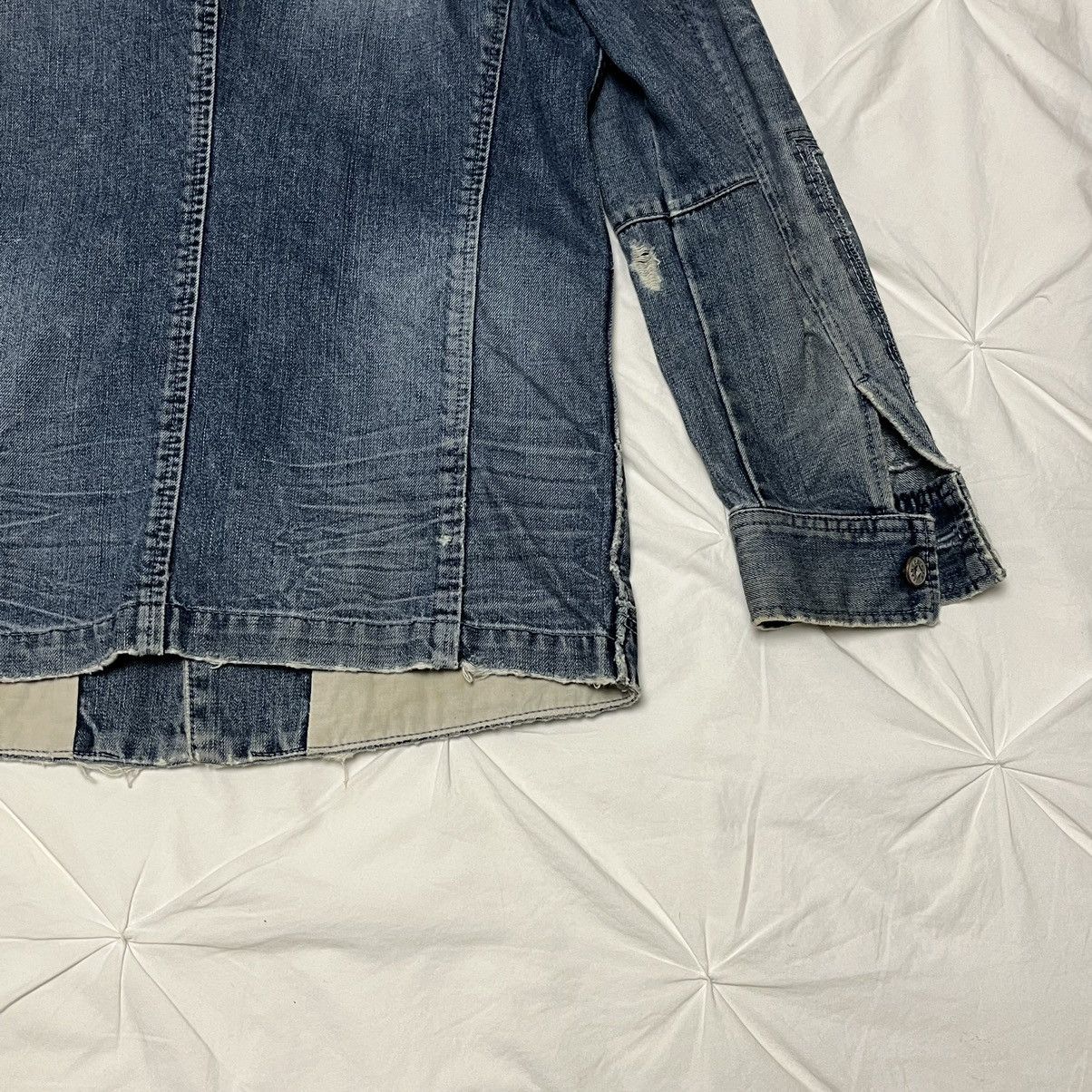 Marithe + Francois Girbaud Archive Marithe Francois Girbaud French Chore Jacket Denim Size US S / EU 44-46 / 1 - 7 Thumbnail