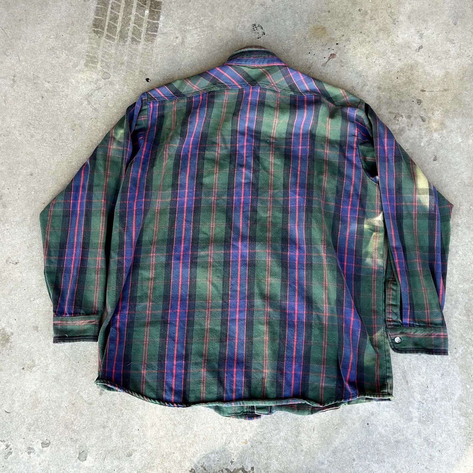 Oshkosh Vintage Oshkosh B'Gosh Flannel Sunfaded XLT Size US XL / EU 56 / 4 - 8 Thumbnail