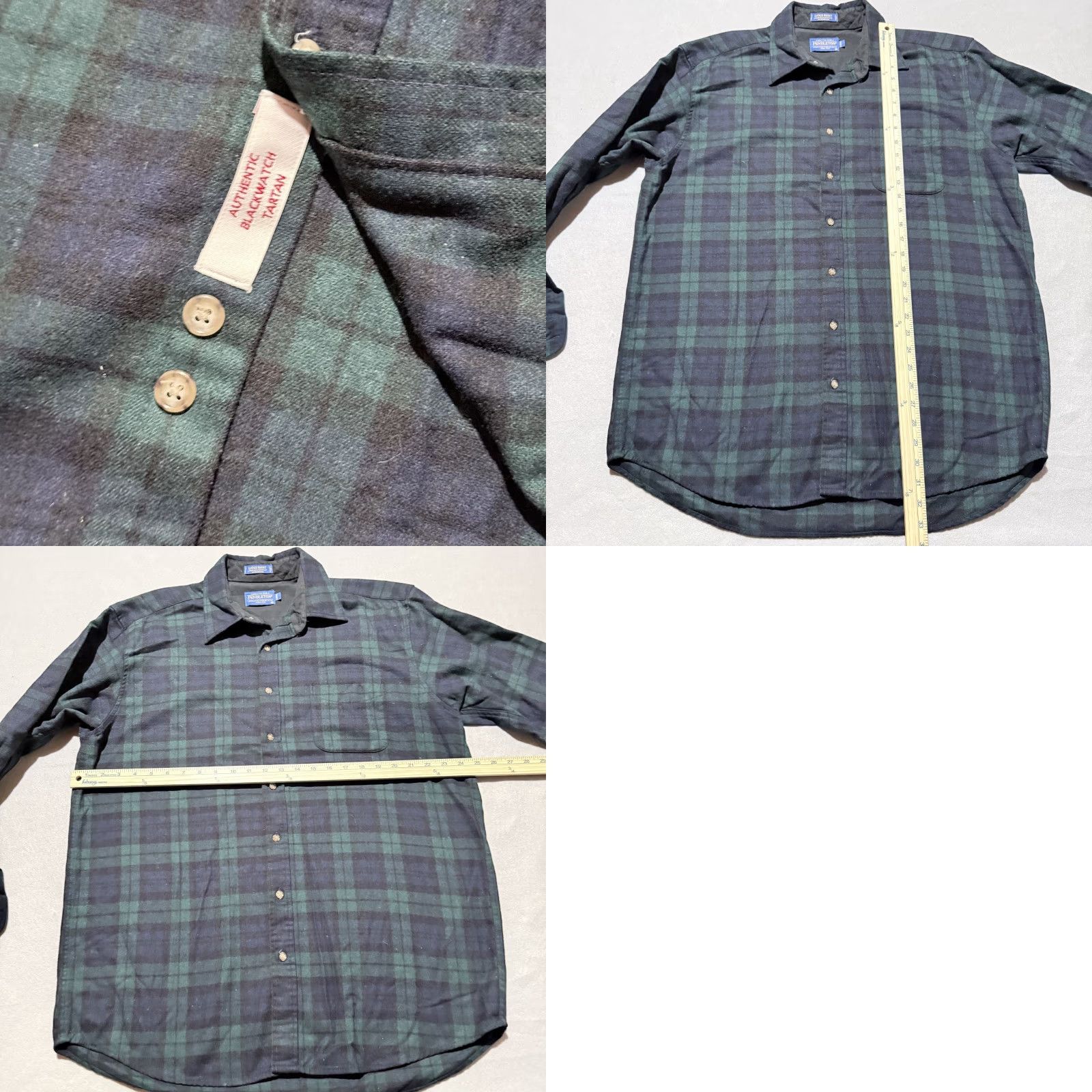 Pendleton VINTAGE Pendleton Shirt Men Wool Plaid Navy/Green Long Sleeve XL Long Size US XL / EU 56 / 4 - 9 Thumbnail