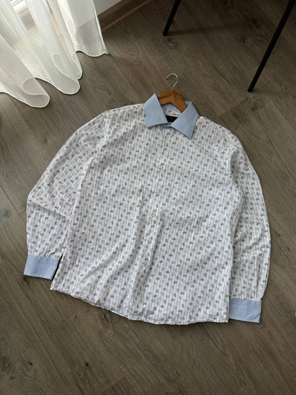 Etro Vintage Etro Milano White Mens Monogram Shirt Size US M / EU 48-50 / 2 - 4 Thumbnail