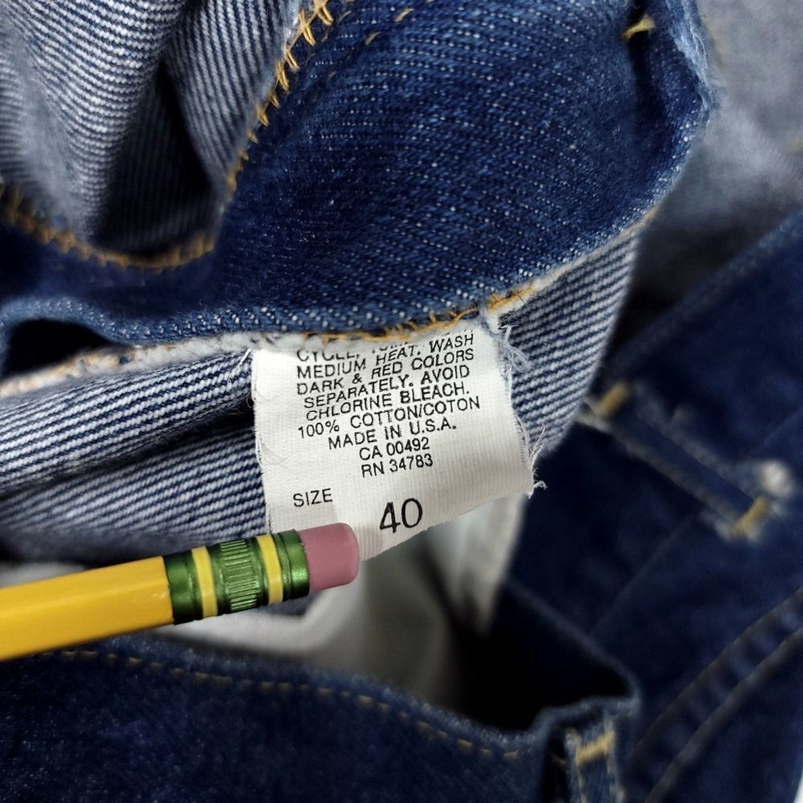 Lee Vintage Lee Riders Jeans Union USA Made Mens 40x31 Straight Size US 40 / EU 56 - 4 Thumbnail