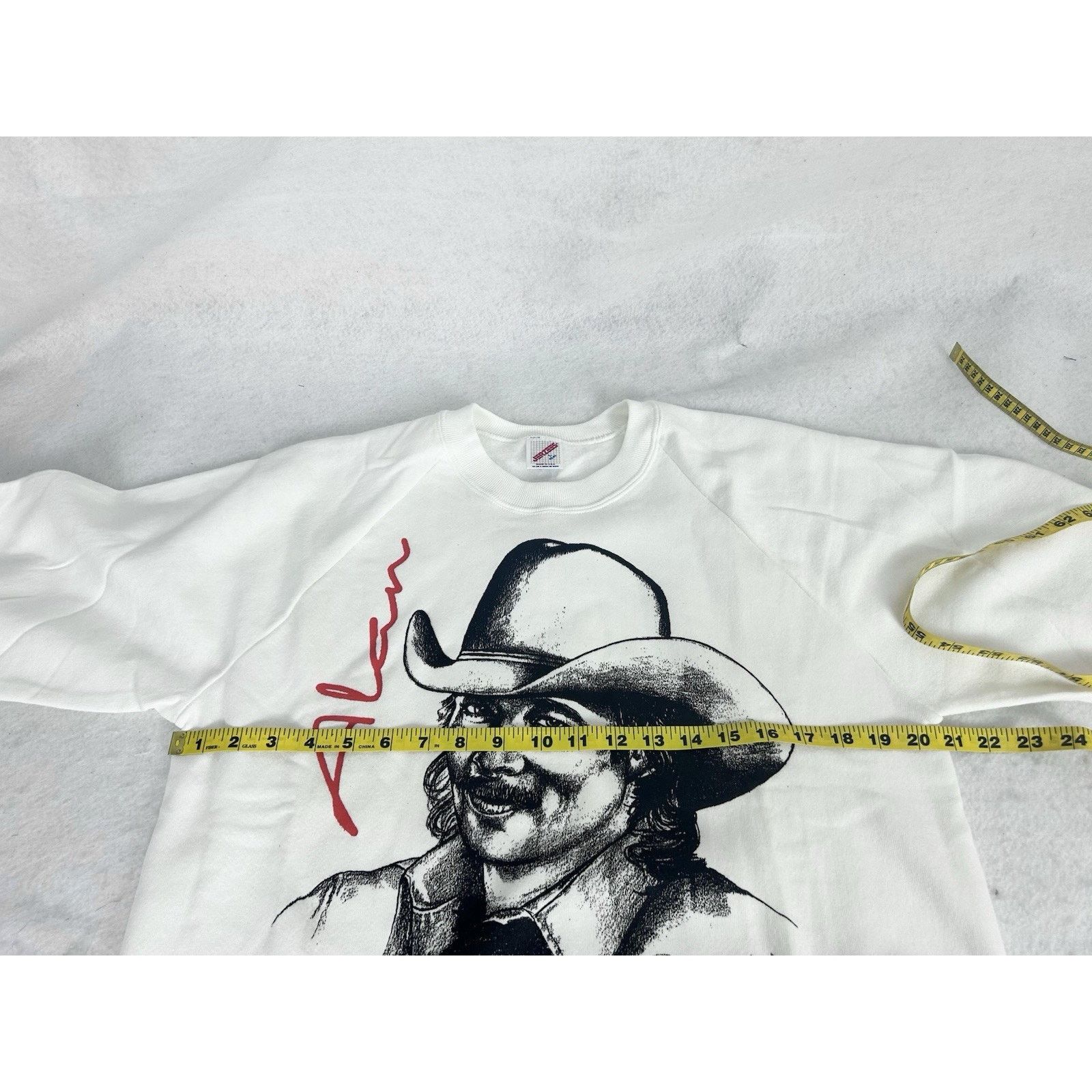 Jerzees VTG 90s Alan Jackson Country Pullover Sweatshirt Large NEW Size US L / EU 52-54 / 3 - 5 Thumbnail