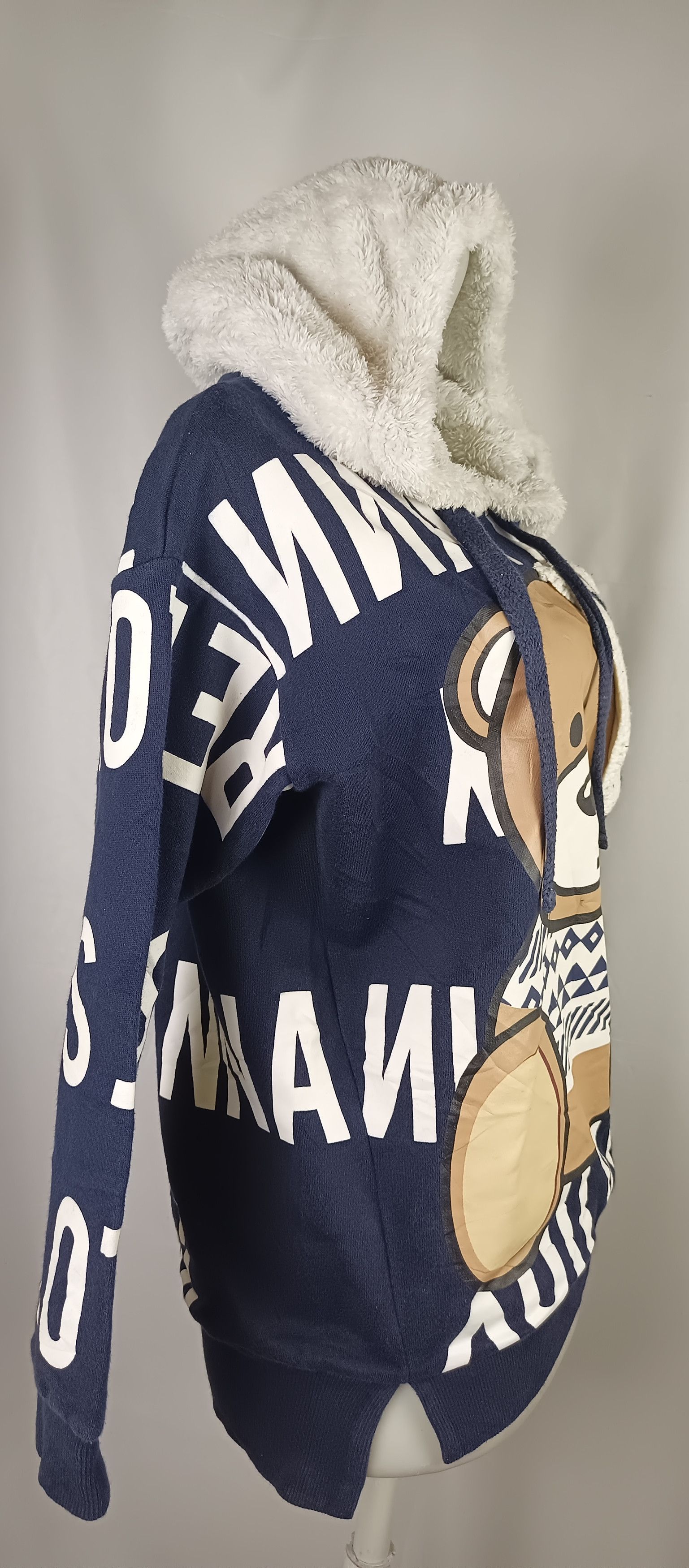 If Six Was Nine × Japanese Brand #Es Style 1916 White Fur Hoodie All Over Print Teddy Bear Size M / US 6-8 / IT 42-44 - 10 Thumbnail