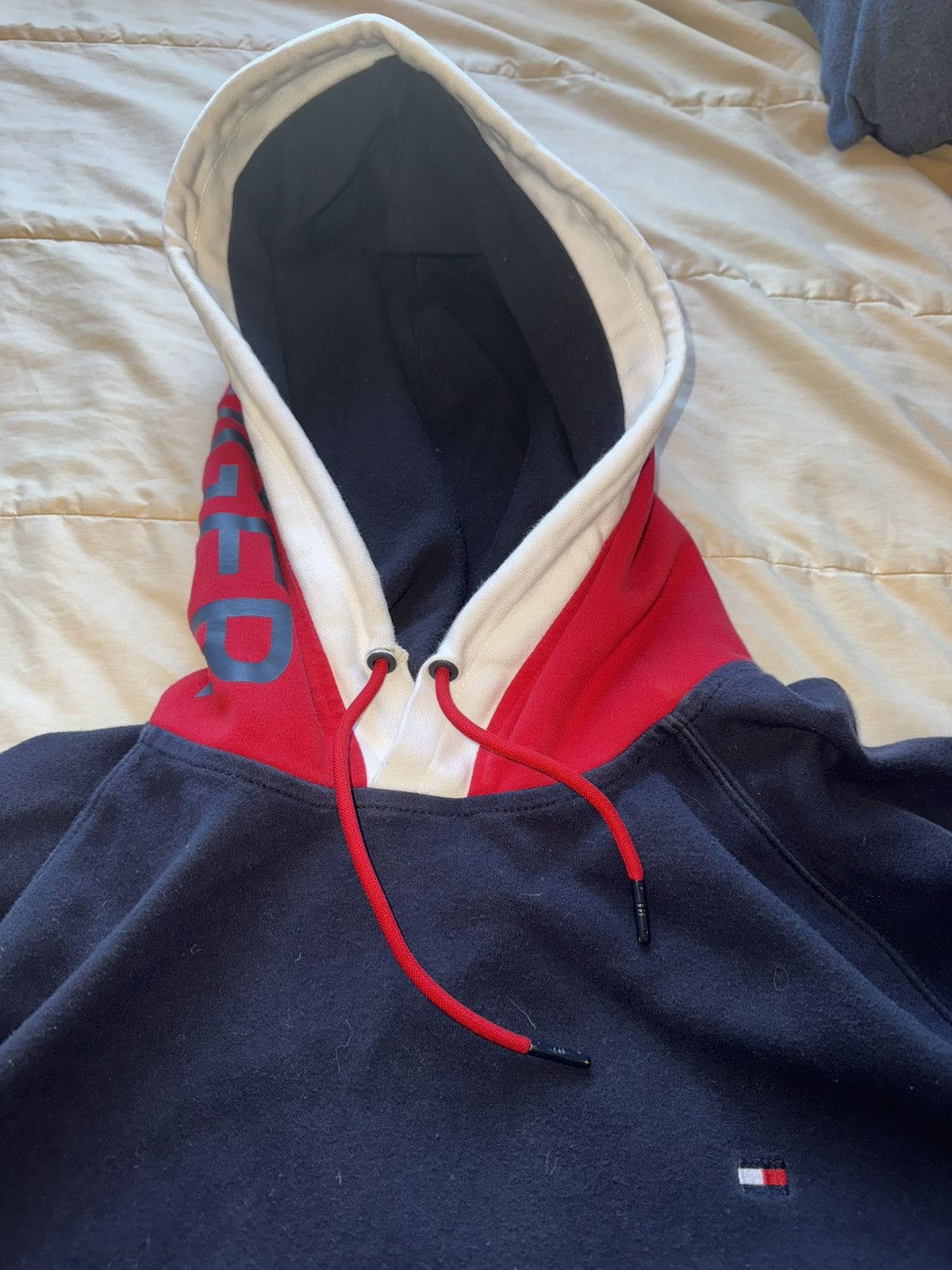 Tommy Hilfiger × Vintage Rare Tommy Hilfiger Block Hoodie (Size XXL) Size US XXL / EU 58 / 5 - 4 Thumbnail