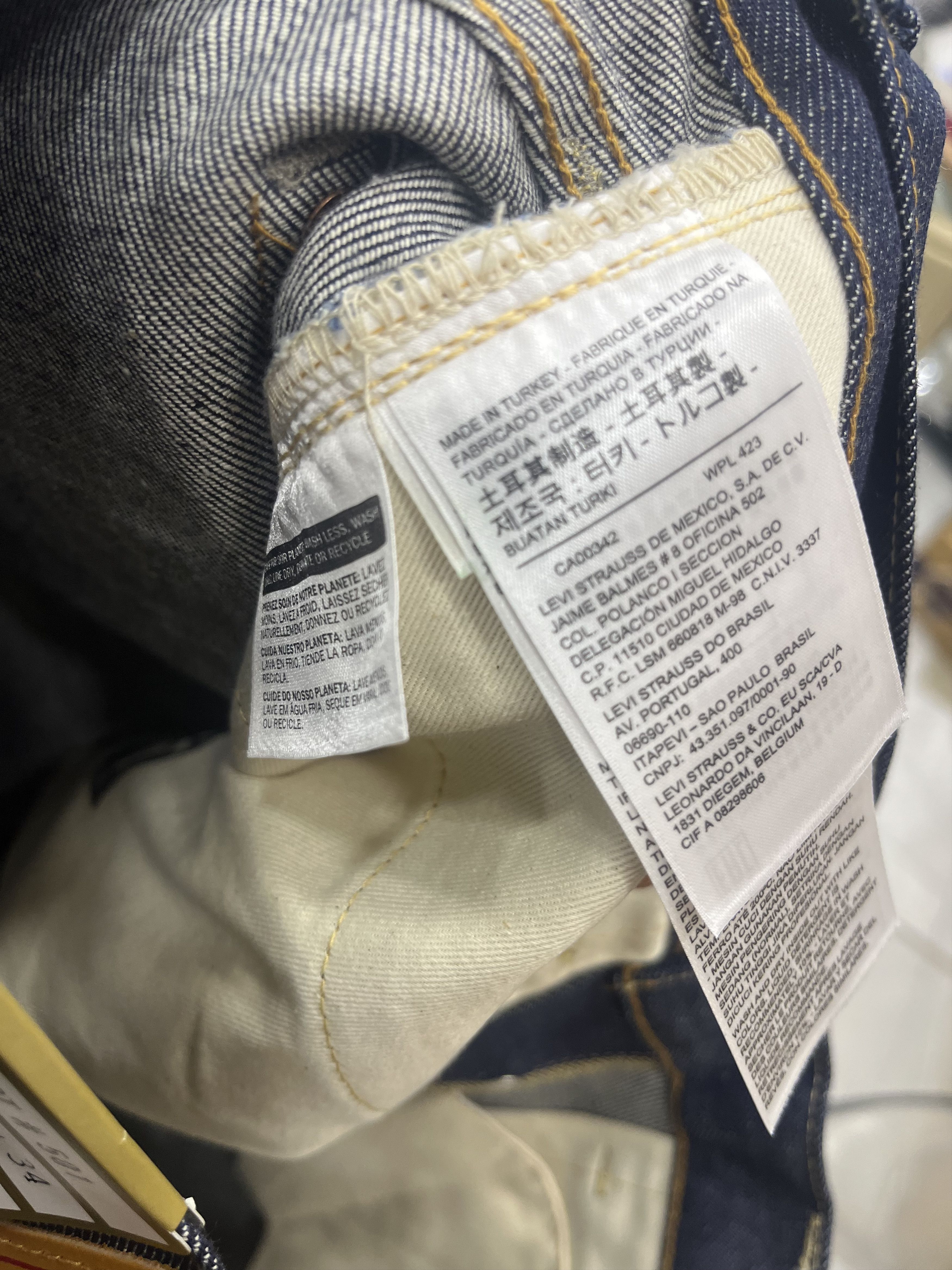 Levi's Vintage Clothing Levis 1937 vintage clothing jean Size US 33 - 8 Thumbnail