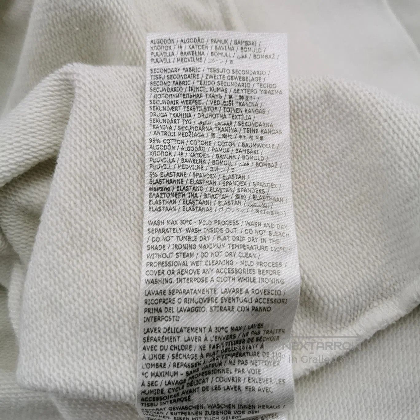 Maison Margiela Maison Margiela Cotton Crewneck Alphanumeric Logo Sweatshir Size US L / EU 52-54 / 3 - 8 Thumbnail