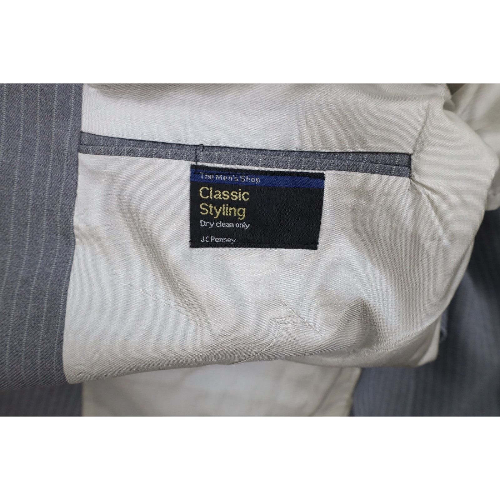 Vintage Vintage 70s Streetwear 2 Piece Knit Suit Wedding Gray Size 38R - 6 Thumbnail