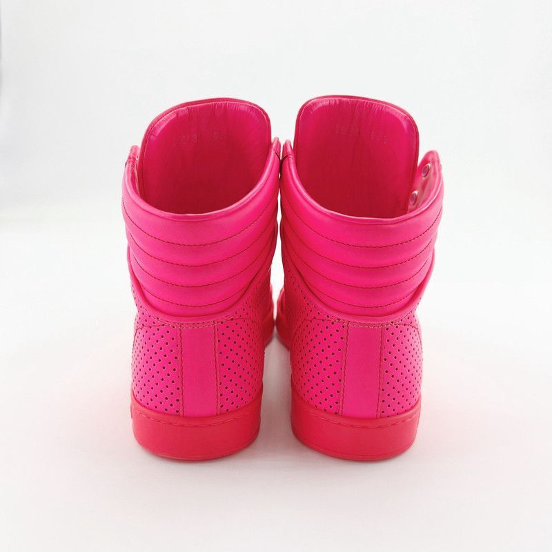 Gucci Gucci High-Top Sport Sneakers in Bright Pink -2508 Size US 8.5 / EU 41-42 - 3 Thumbnail