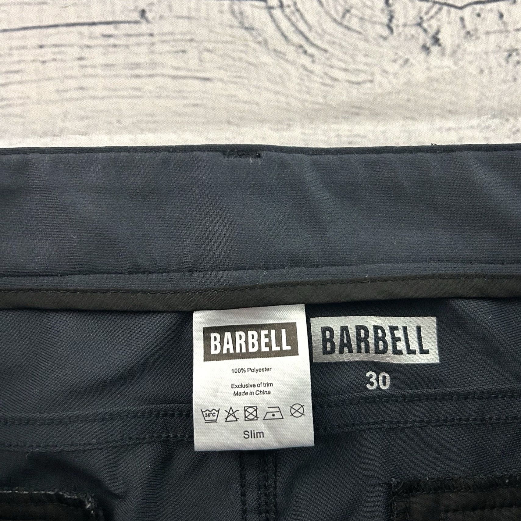 Vintage Barbell Apparel Slim Flat Front Zip Pockets Pants Men's 30x39 Navy Blue Blue 5-Pocket Design Slim Casual Chino Mens 30 Inseam 30 Size US 30 / EU 46 - 4 Thumbnail
