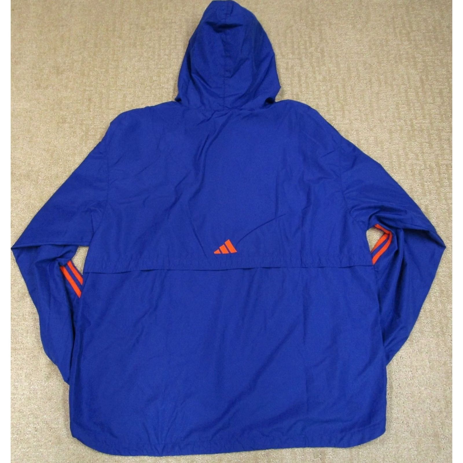 Adidas VINTAGE adidas Jacket Men XL Blue Lightweight Hooded Windbreaker Y2K Size US XL / EU 56 / 4 - 4 Thumbnail