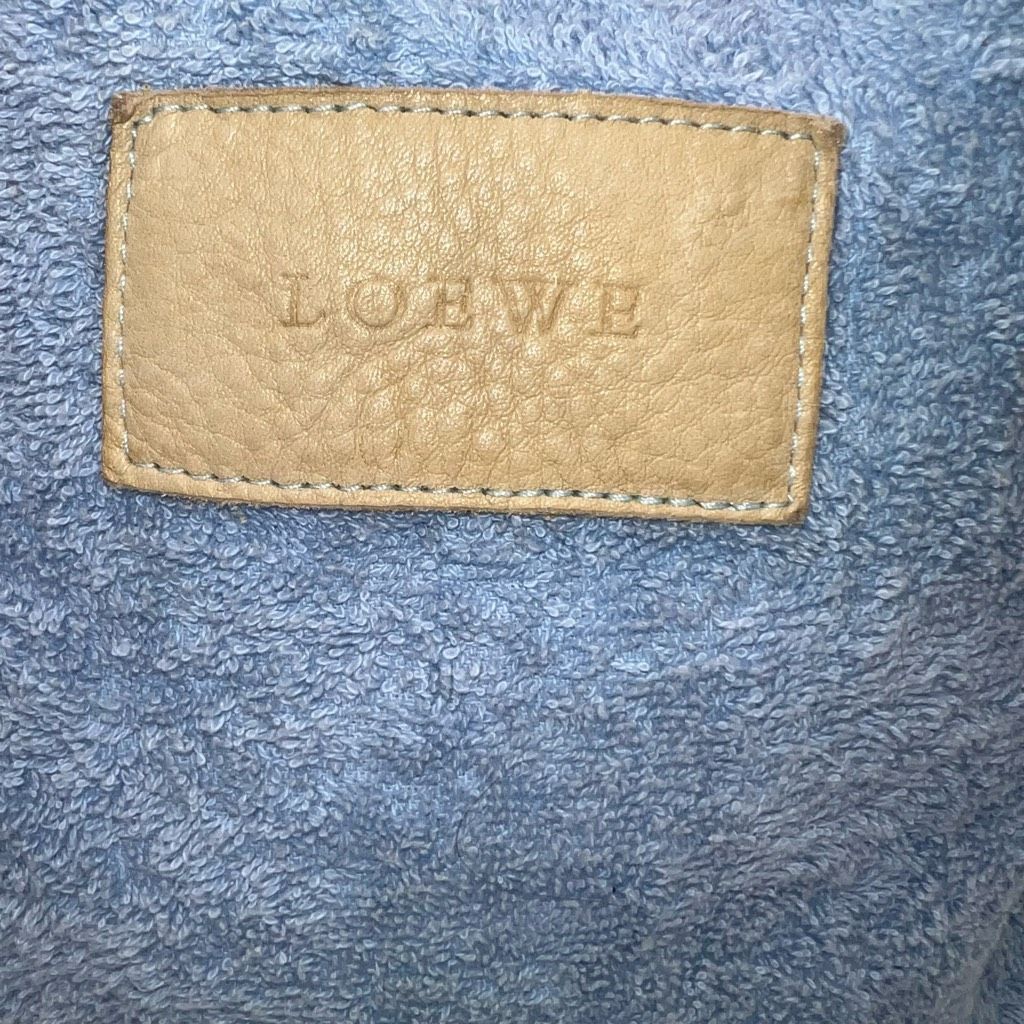 Loewe Loewe Terrycloth and Leather Nautical Beachy Backpack Size ONE SIZE - 2 Thumbnail