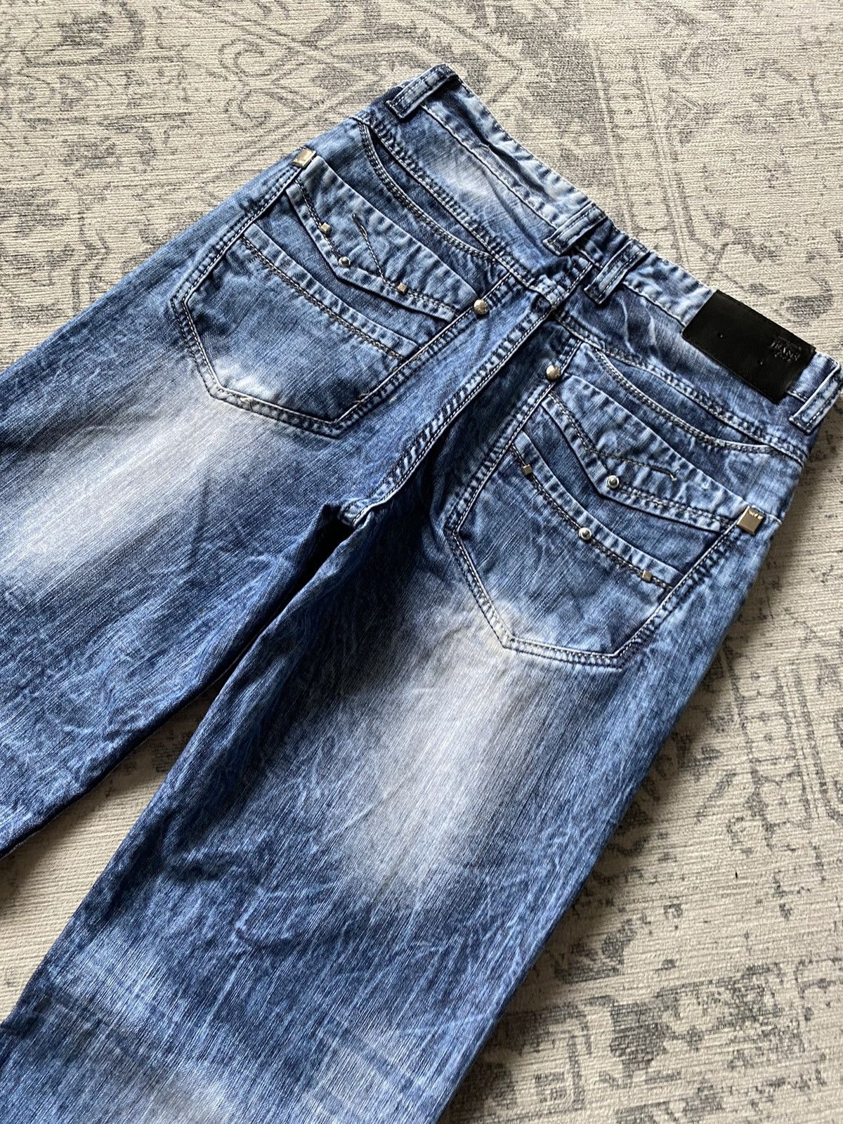 Vintage Wide Baggy Faded Washed Jeans Japanese Hype hysteric