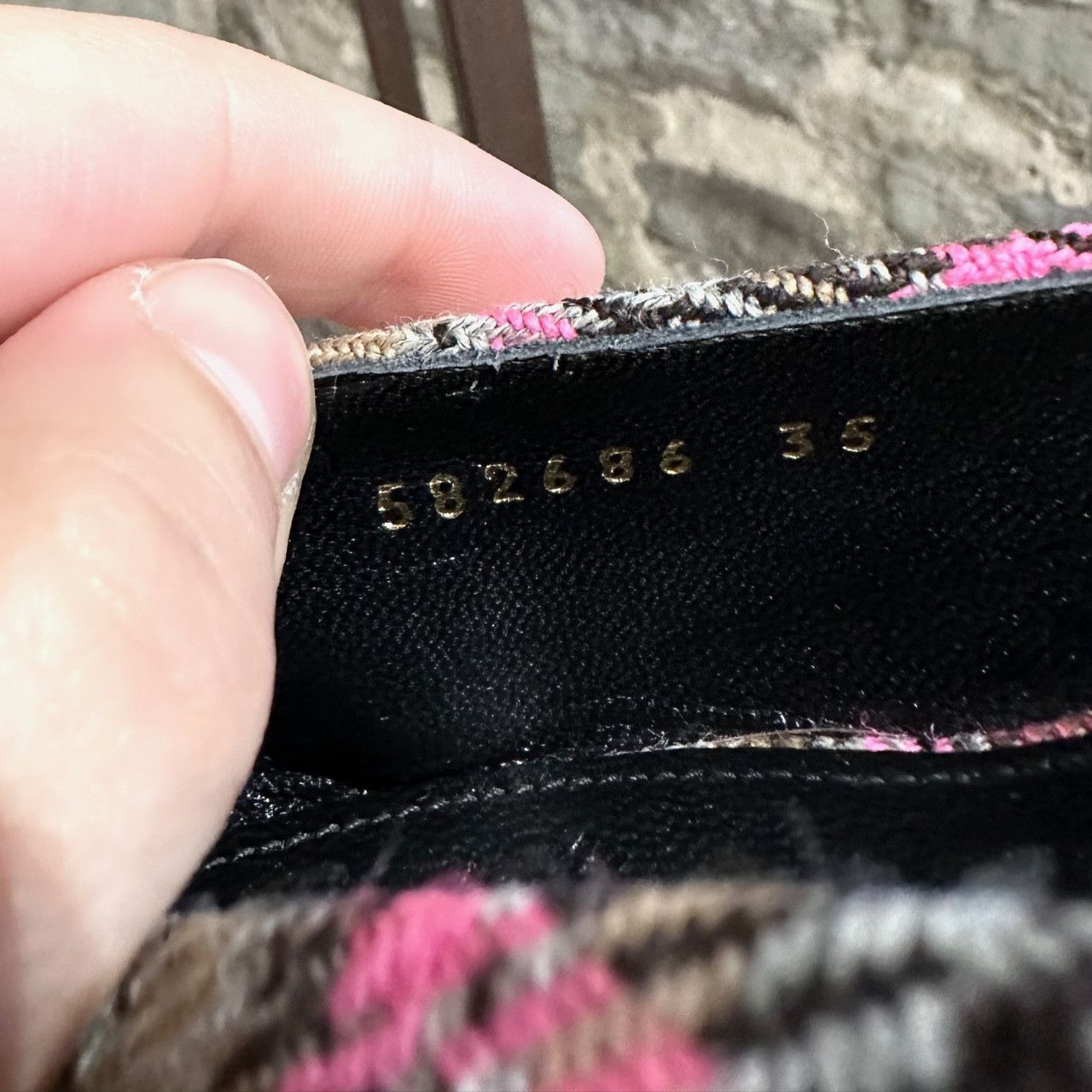 Balenciaga Balenciaga Pink Plaid Knife Kitten Heeled Pointy Mules Size US 5 / IT 35 - 10 Thumbnail