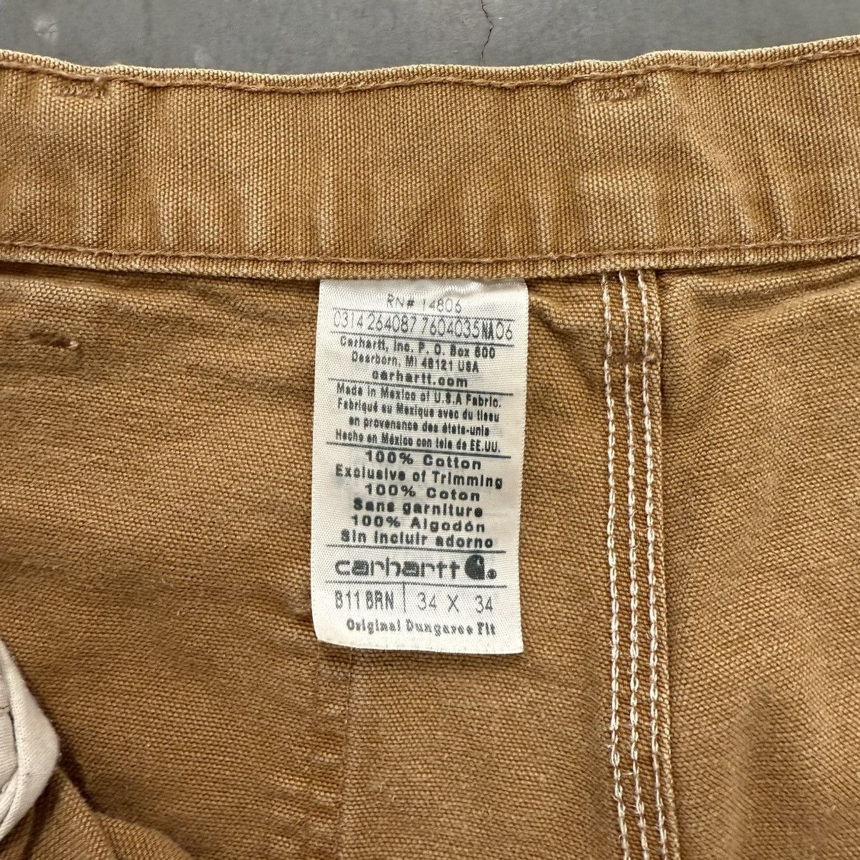 Carhartt × Carhartt Wip × Vintage Vintage Y2K Carhartt Faded Distressed Carpenter Pants Size US 32 / EU 48 - 14 Thumbnail