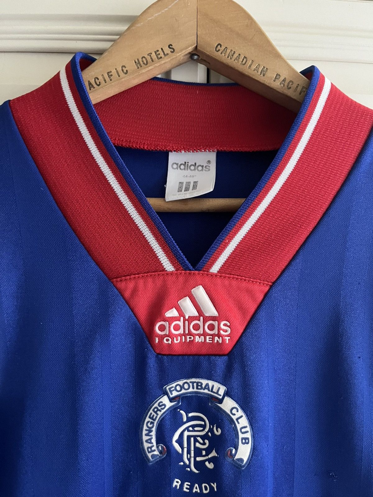 Adidas Vintage Adidas Glasgow Rangers 1992-94 Home Soccer Jersey Size US XL / EU 56 / 4 - 4 Thumbnail
