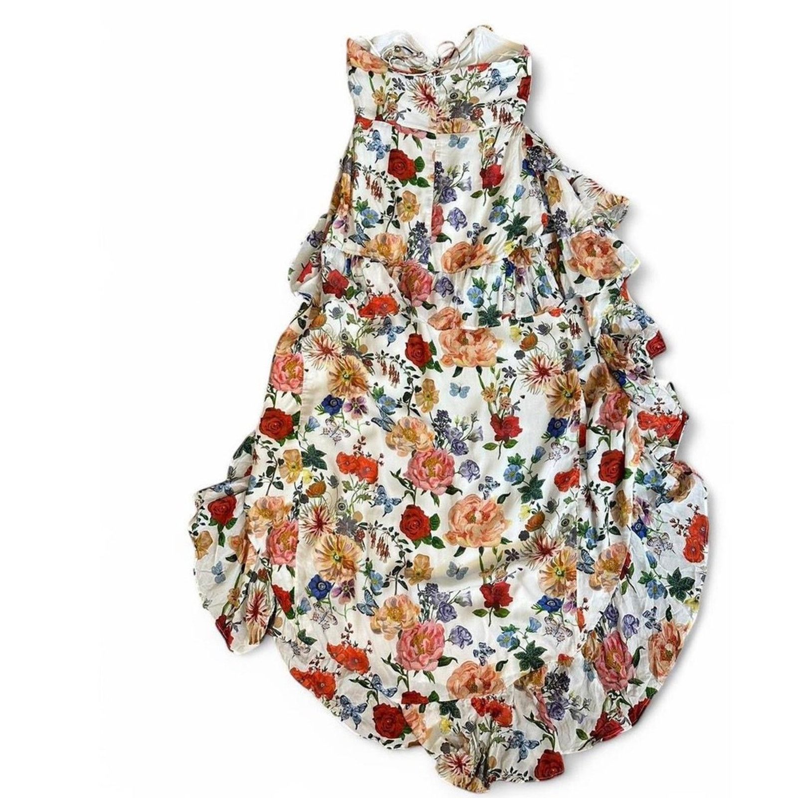 Other tiered maxi dress halter floral small Size S / US 4 / IT 40 - 3 Thumbnail