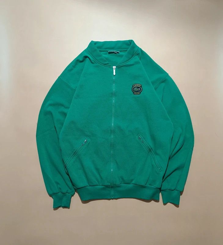 Lacoste Vintage 80s 90s Chemise Lacoste Club Green Zip Up Hoodie M Size US M / EU 48-50 / 2 - 1 Thumbnail