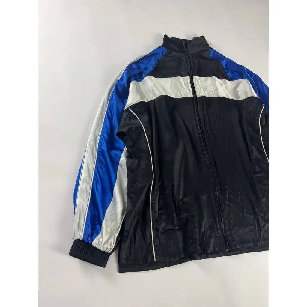 Balenciaga o1tko10426 Oversized Color-Blocking Satin Jacket Multicolor Size US XS / EU 42 / 0 - 6 Thumbnail
