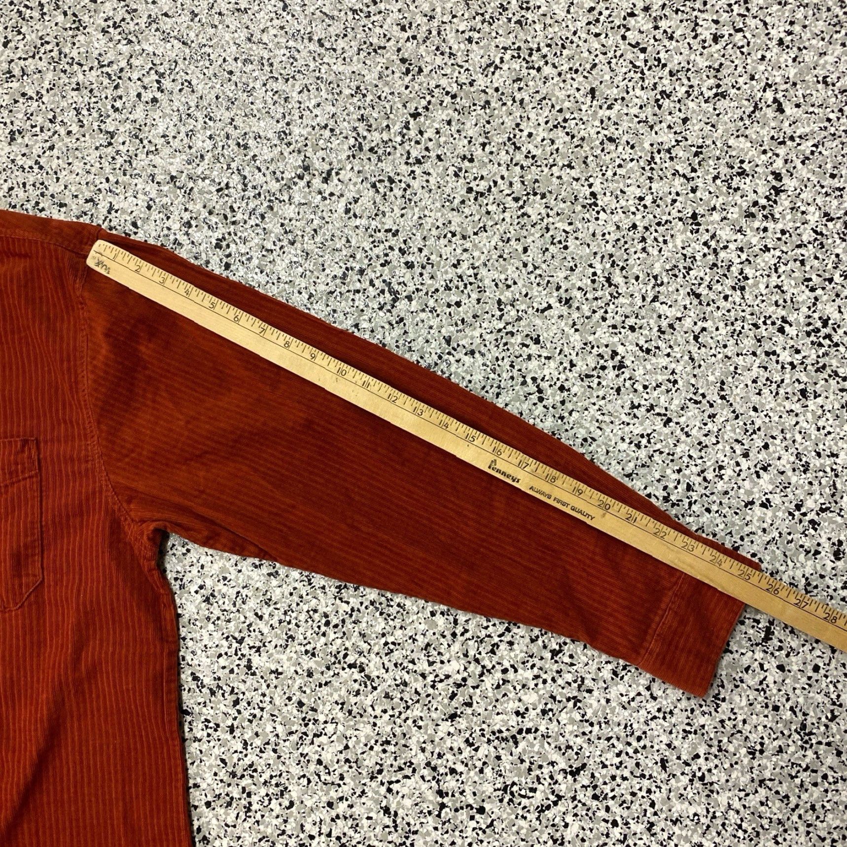 The Territory Ahead Territory Ahead Shirt Corduroy Long Sleeve Burnt Orange XL NWT Mens Button-Up Casual Fall Winter Spring Travel Size US XL / EU 56 / 4 - 4 Thumbnail