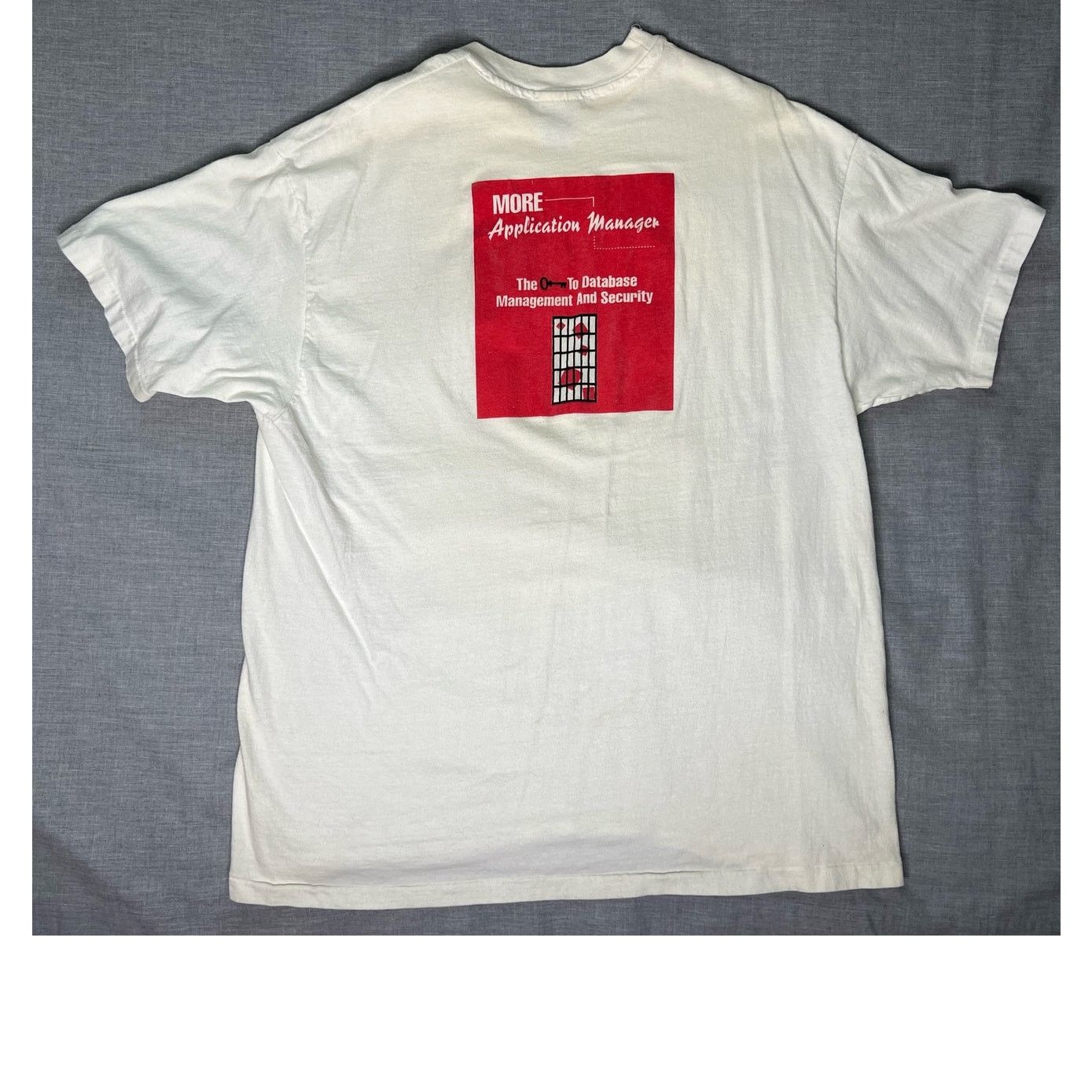 Hanes × Vintage Vintage 90s More Systems Promo Single Stitch Tech T-Shirt XL Size US XL / EU 56 / 4 - 1 Thumbnail