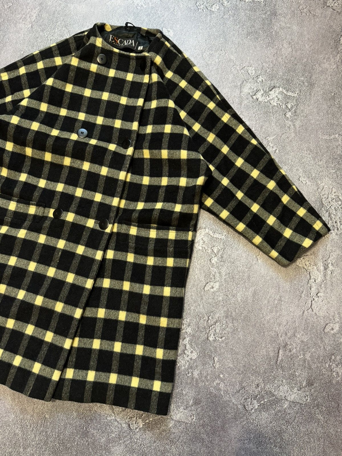 Escada × Vintage Escada by Margaretha ley vintage flannel coat long jacket Size M / US 6-8 / IT 42-44 - 17 Thumbnail