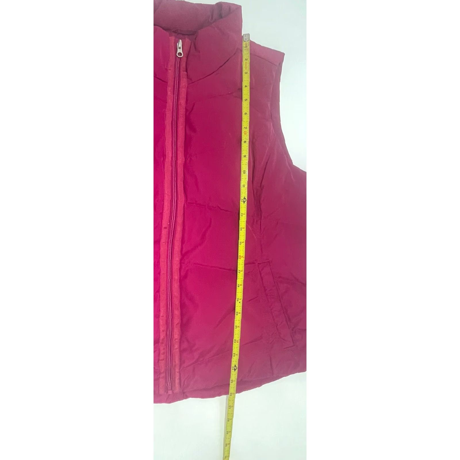 Lands' End Lands End Puffer Vest Women L Purple Zip Pockets High Neck Mid-Length Sleeveless Logo Size L / US 10 / IT 46 - 6 Thumbnail