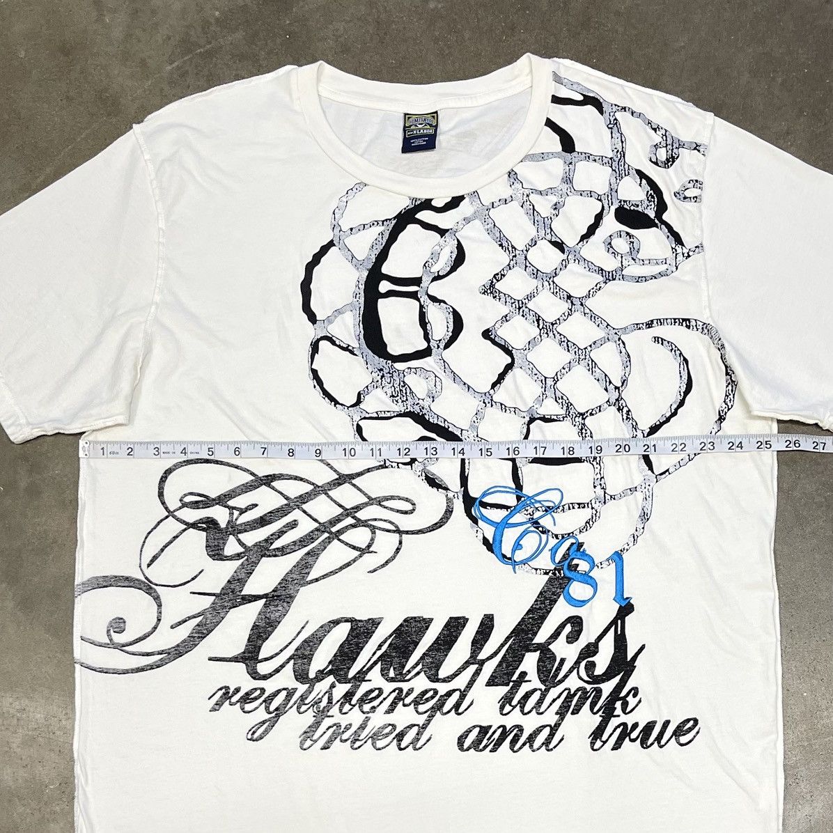 Company 81 Vintage Y2K Hawk Affliction Style Skater Graphic Tee Size US XL / EU 56 / 4 - 5 Thumbnail