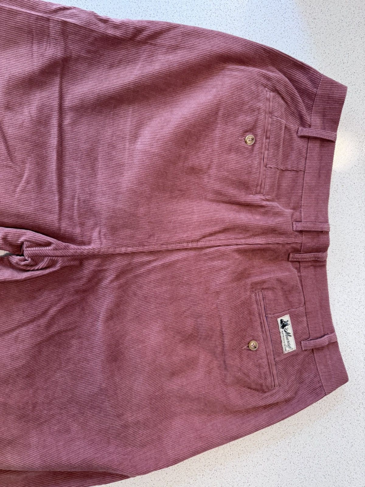 Manresa Manresa Pleated Corduroy Pants (Nantucket Red) Size US 34 / EU 50 - 6 Thumbnail