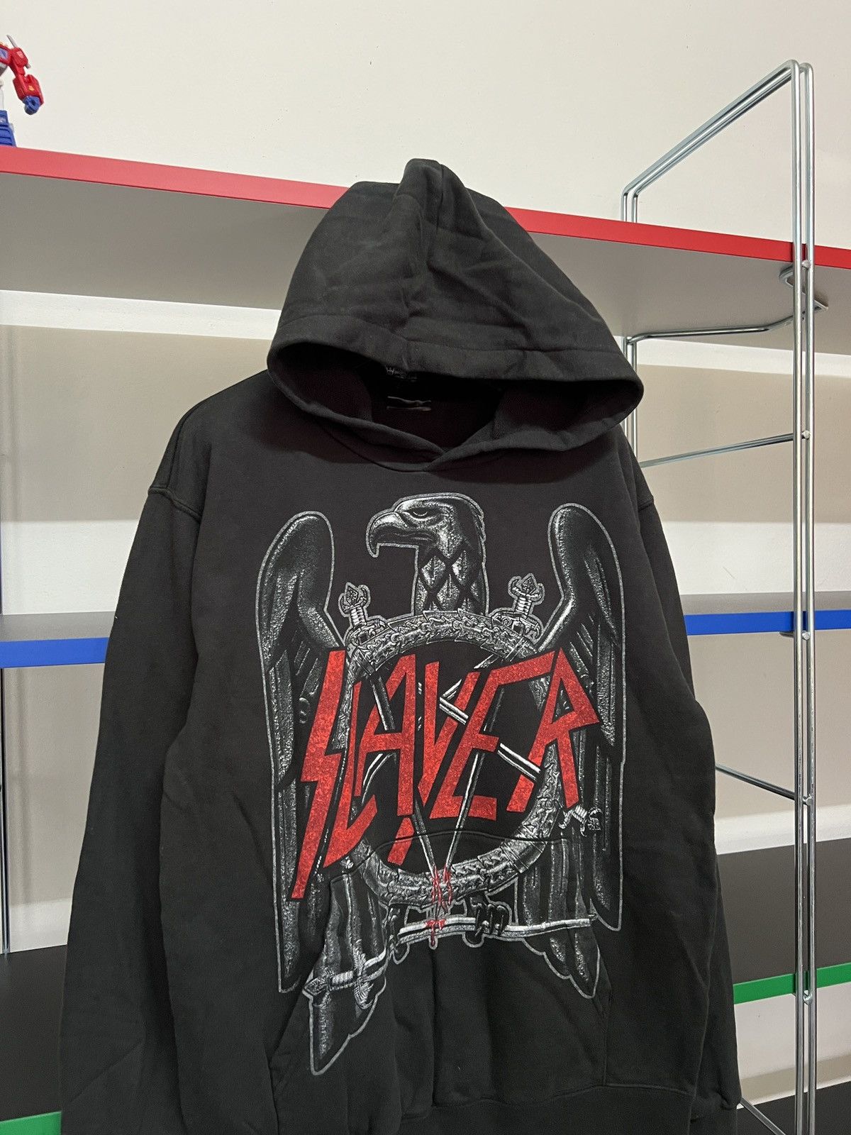 Band Tees Rare Vintage 90s Slayer Slaytanic M Metal Band Hoodie Size US M / EU 48-50 / 2 - 2 Thumbnail